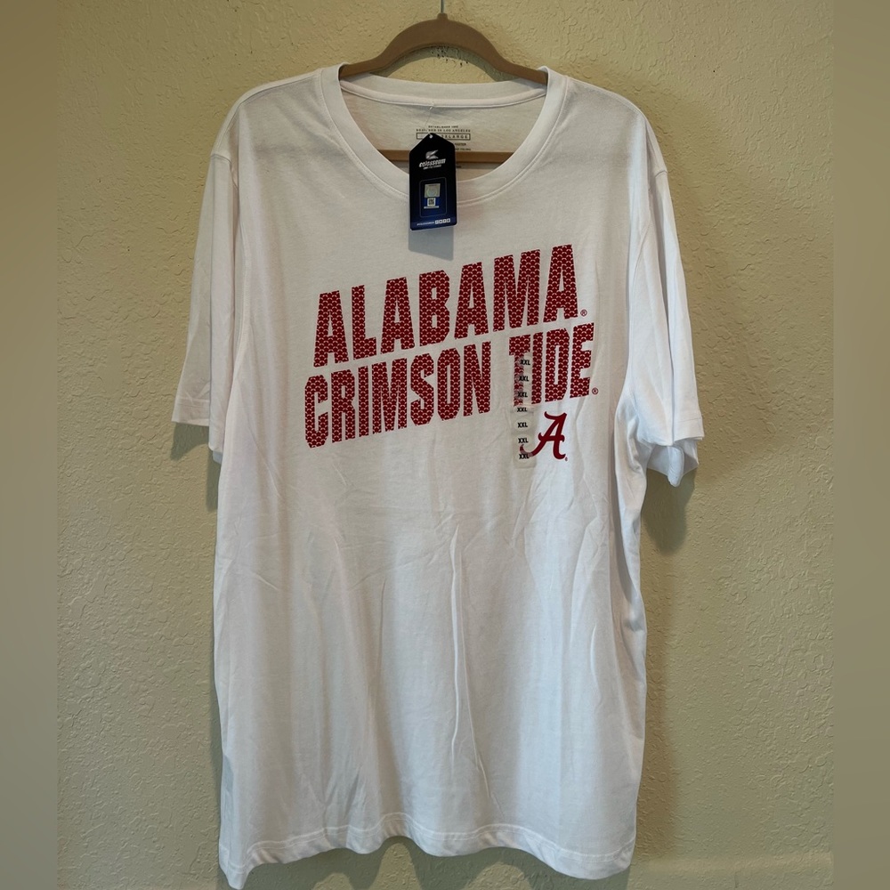 Alabama Crimson tide *NWT men’s white Colosseum  T-shirt | 2XL